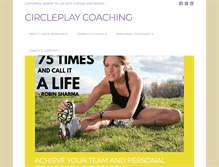 Tablet Screenshot of circleplaycoaching.com